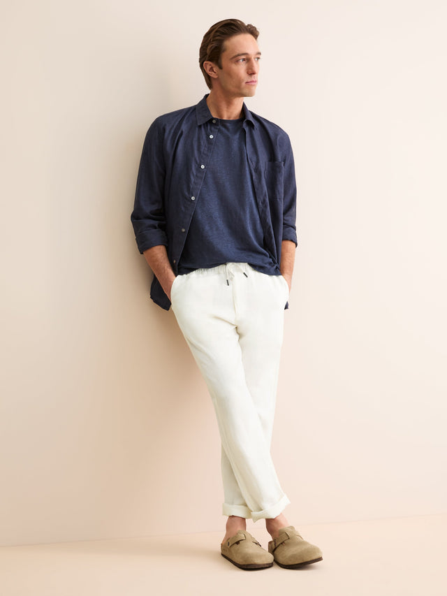 Men's Pants Vienna Linen Off-White