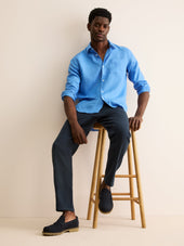 Men's Pants Vienna Linen Navy