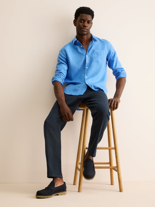 Men's Pants Vienna Linen Navy