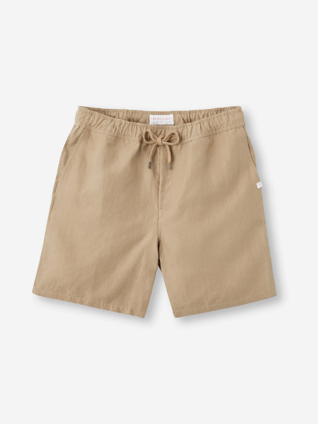 Men's Shorts Sydney Linen Camel