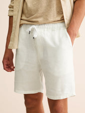 Men S Shorts Vienna Linen Off White