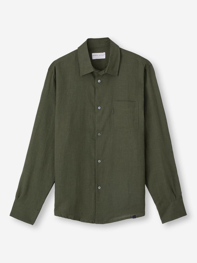 Men's Shirt Monaco Linen Khaki