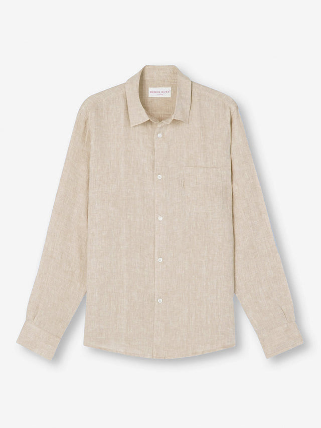 Men's Shirt Monaco Linen Sand
