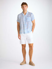 Men S Short Sleeve Shirt Milan 26 Linen