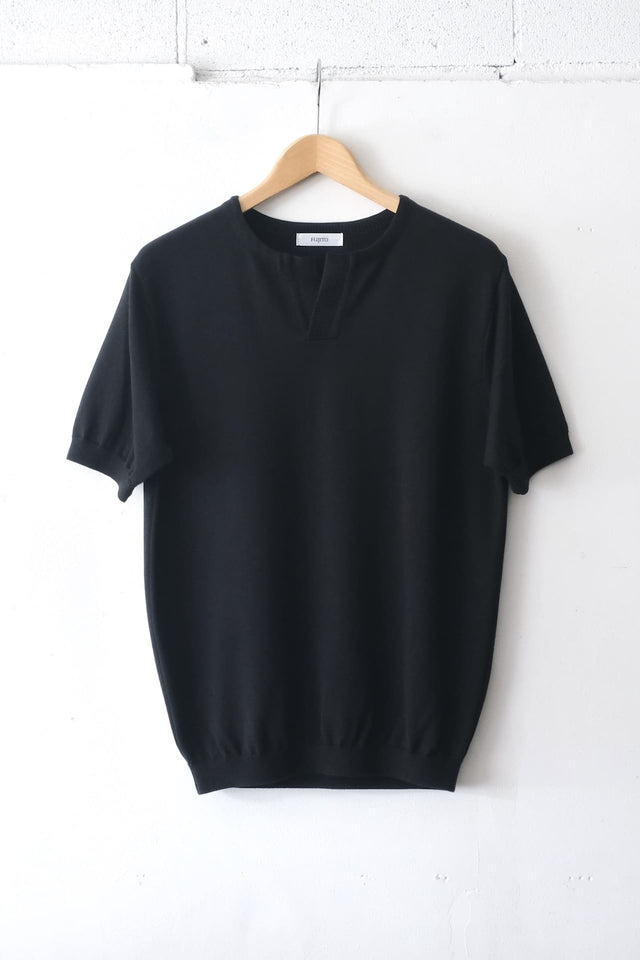 FUJITO Skipper Knit T-Shirt for Roundabout Black | Directors Web Shop powered by BASE