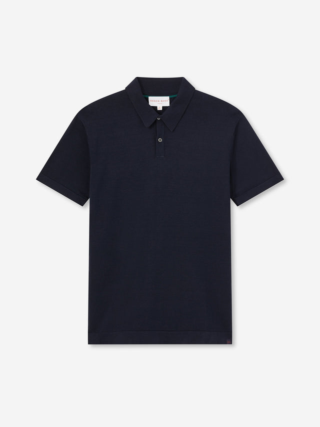 Men's Polo Shirt Jacob Sea Island Cotton Navy