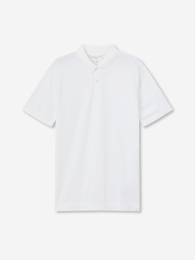 Men's Polo Shirt Jacob Sea Island Cotton White
