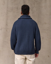 Fisherman Rib Cotton Cardigan