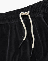 Nearly Black Velour Shorts
