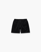 Nearly Black Velour Shorts