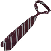 Striped Cashmere Silk Grenadine Tie Hand Rolled