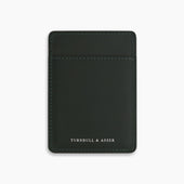 Green Two Slot Card Case