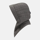 Shadow Grey Quilted Hood With Neck Warmer
