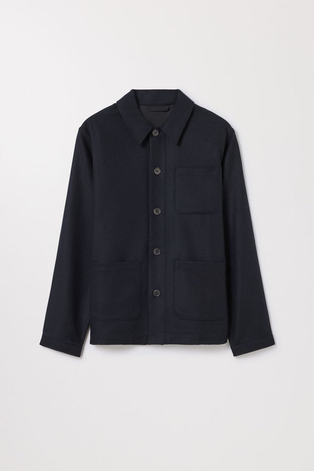 Wool Overshirt Italian Recycled Wool Asket