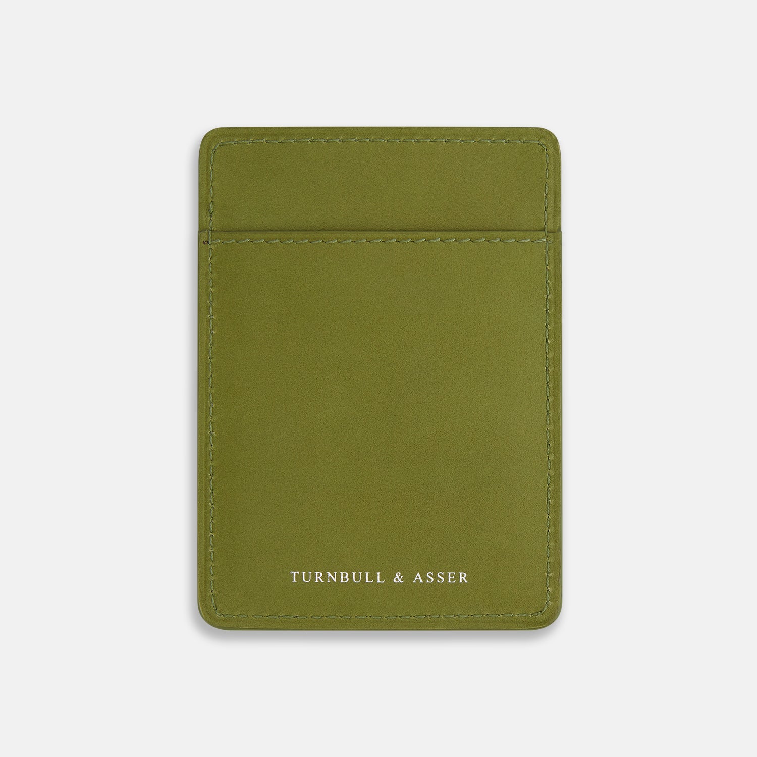 Green Two Slot Card Case