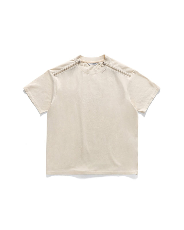 ARMY DOUBLE ZIP T-SHIRTS / IVORY