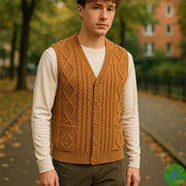 9h Aran Waistcoat 100 Cotton Range Inverallan