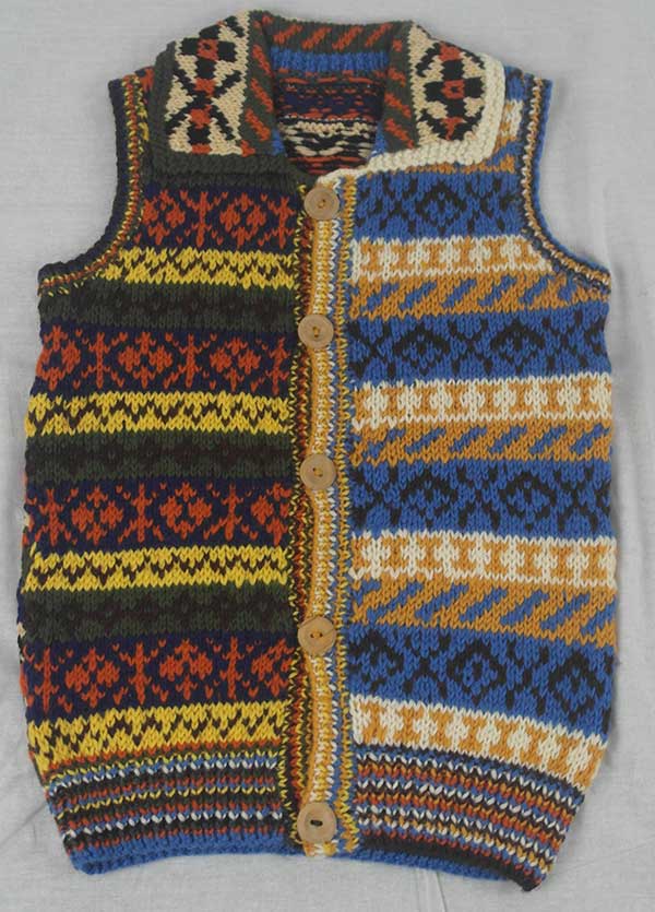 9P Assorted Pattern Fairisle Waistcoat - Kingcole Wool