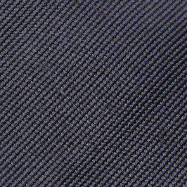 Plain Repp Bespoke Silk Tie - Grey