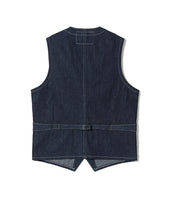 Sugar Cane Work Vest Blue Denim