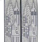 New York Skyline Silk Braces Grey Limited To 500