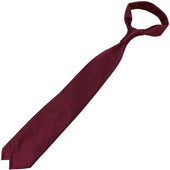 Plain Repp Silk Tie Hand Rolled