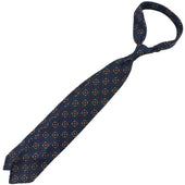 Printed Grossa Grenadine Silk Tie Hand Rolled