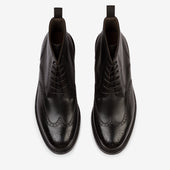 Wingtip Boot - Black - Saga Last