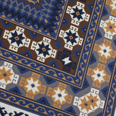 8 Bit Motif Silk Pocket Square Grey Brown 40x40cm