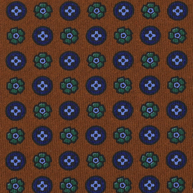 Ancient Madder Silk Bespoke Tie - Brown