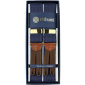 Wool Braces - Navy Check