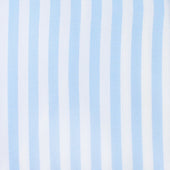 Poplin Semi Spread Shirt Light Butcher Stripe