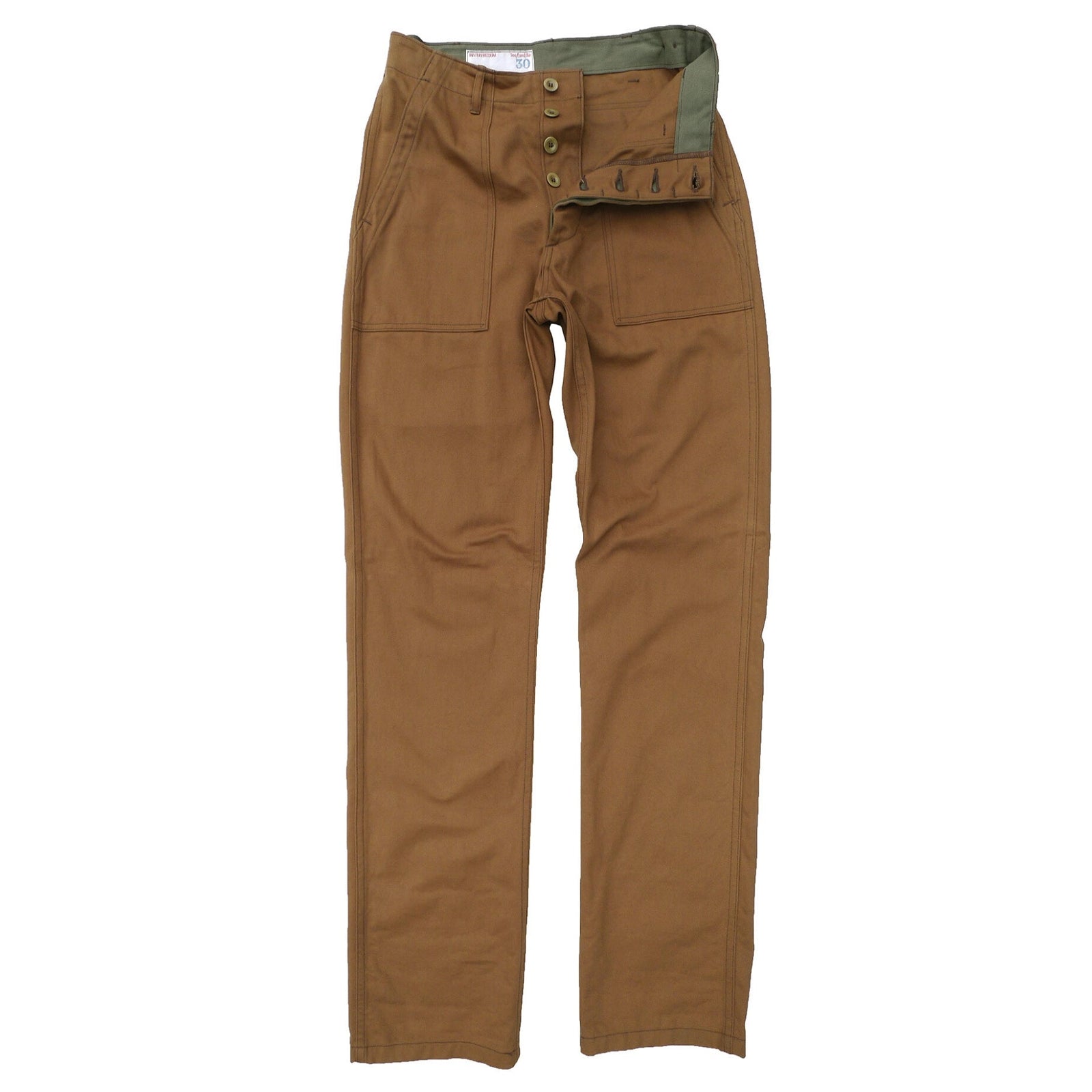 Crew Pants - Brown Twill - Warehouse
