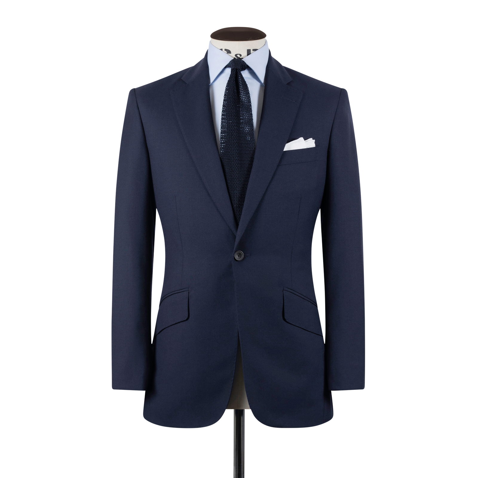 Silk Knitted Tie In Blue