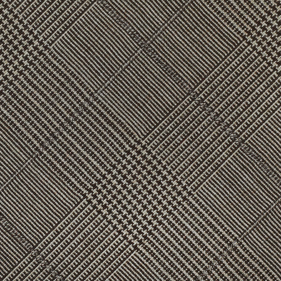 Vintage Glencheck Bespoke Wool Tie Beige