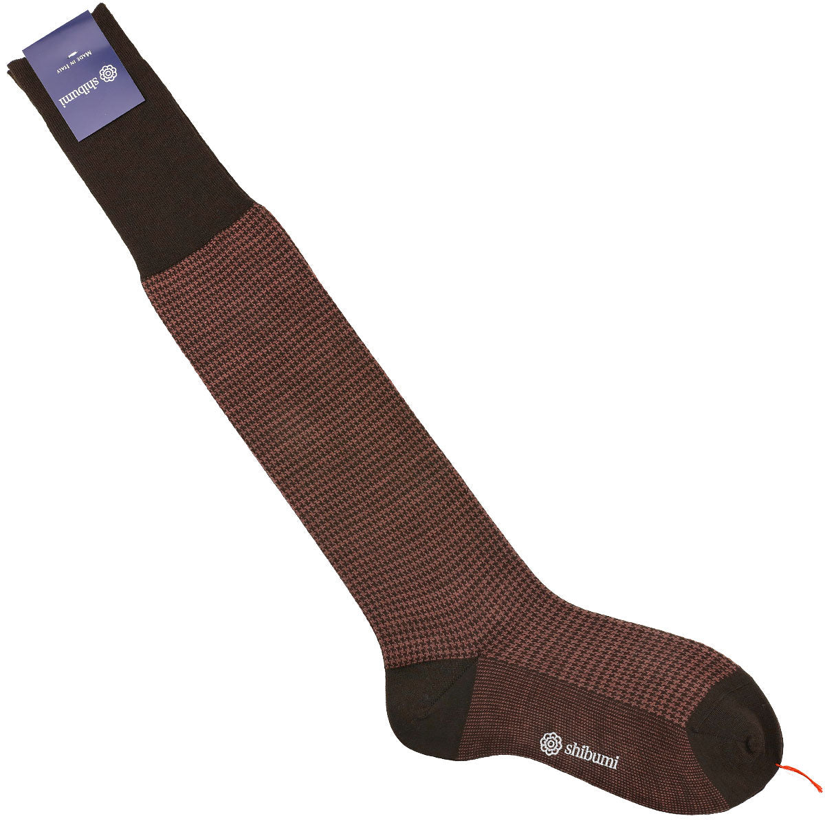 Knee Socks Houndstooth Wool