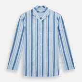 Blue Baiadera Stripe Pyjama Shirt
