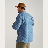 Men's Quilted Denim Shacket