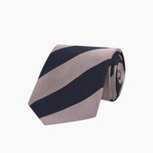 And Rose Block Stripe Repp Silk Tie
