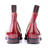 Chelsea Boots With Playful Striped Elastics