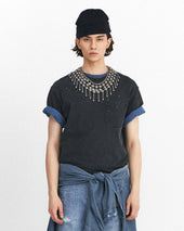 Naval Embroidery T Shirts Washed