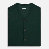 Fine Merino V Neck Sleeveless Cardigan