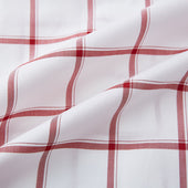 Dark Red Grid Check Mayfair Shirt