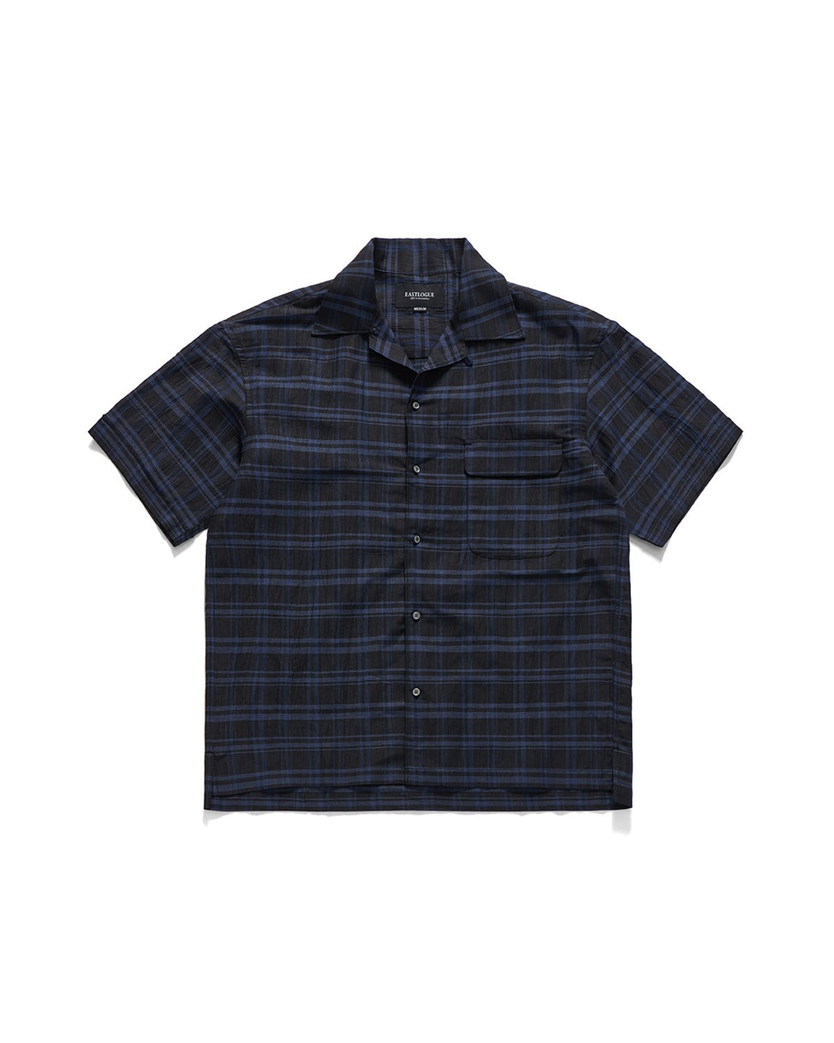 HOLIDAY HALF SHIRTS / BLACK BLUE CHECK