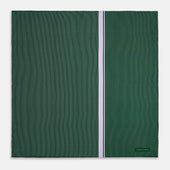 Green And Lilac Stripe Silk Pocket Square
