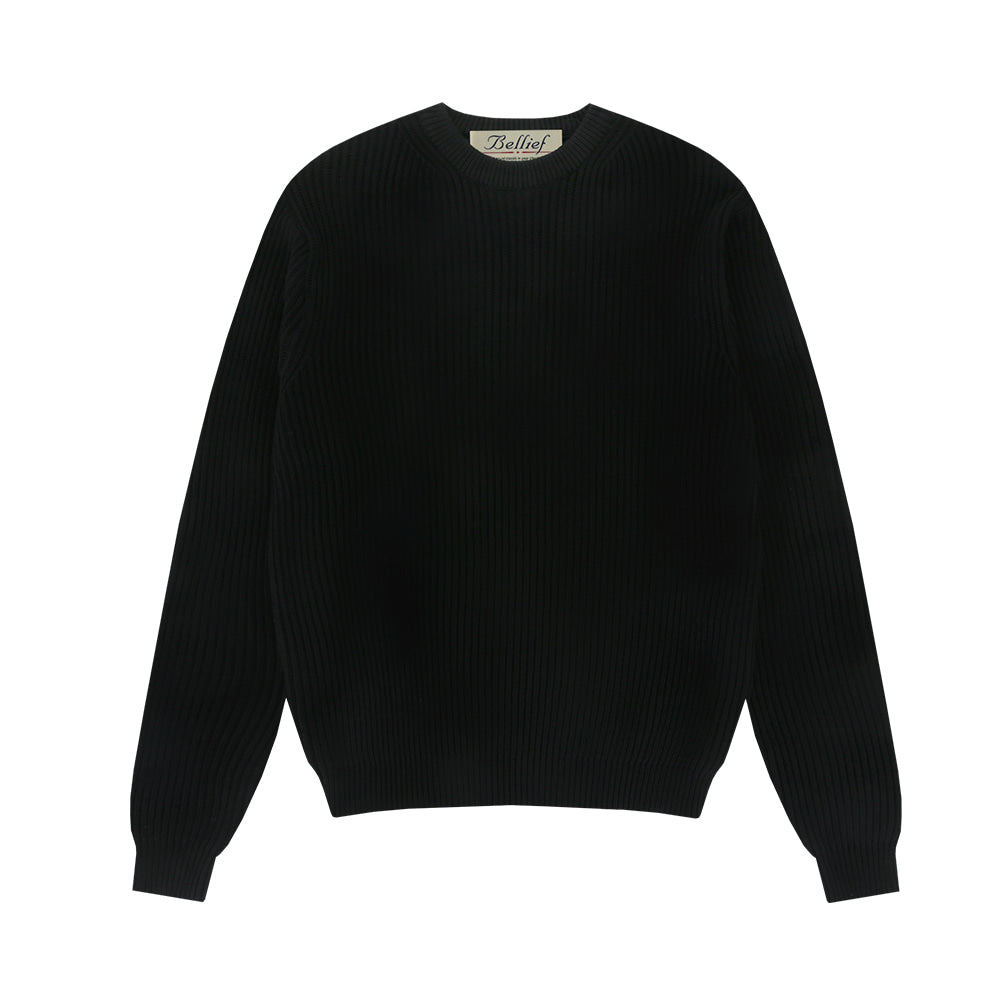 Essential Crewnrck sweater (Black)