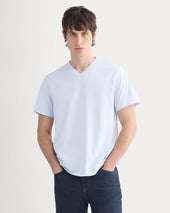 The Essential Organic V-Neck Tee | Skywriting