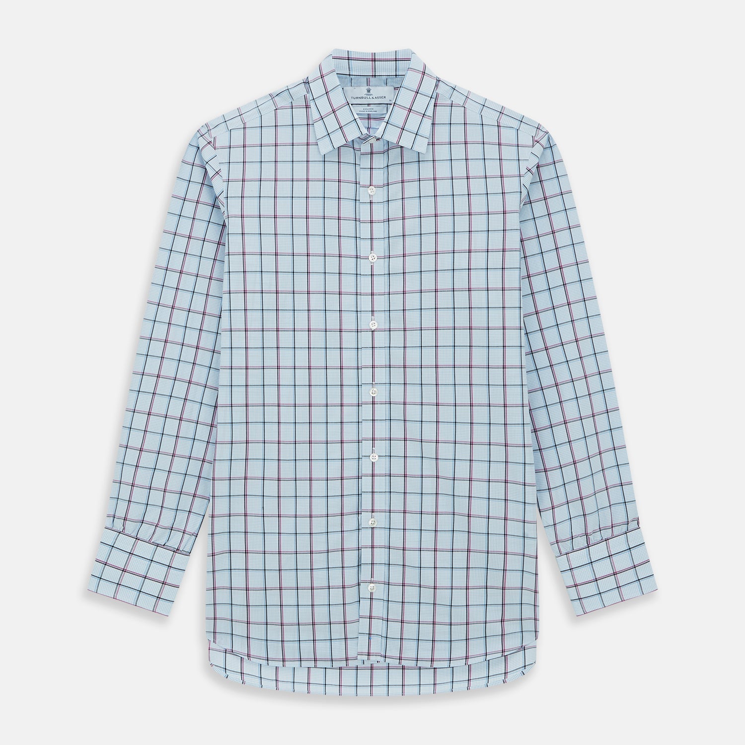 Blue and Pink Tattersall Check Mayfair Shirt