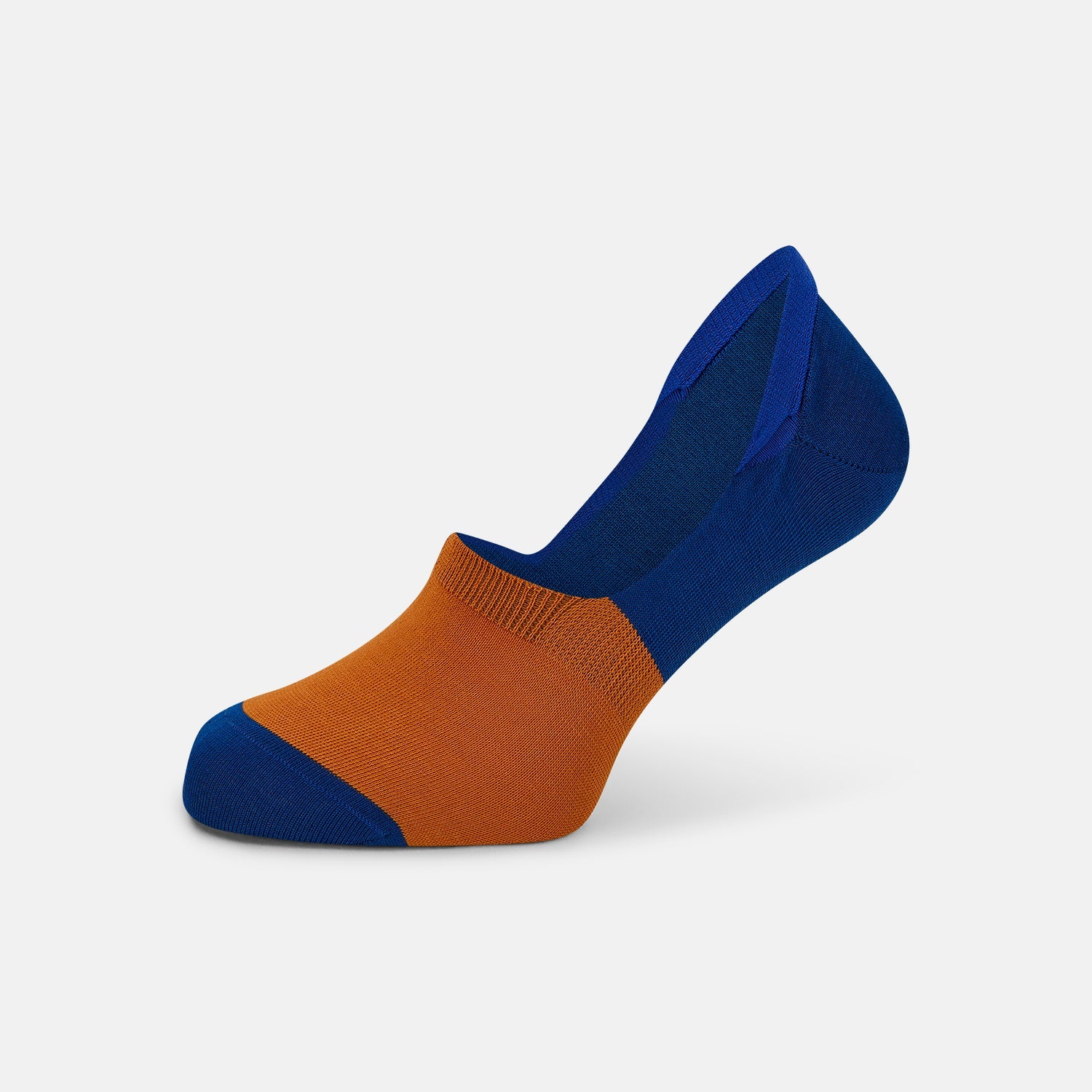 Orange No Show Socks