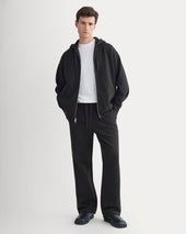 Luxe Fleece Full-Zip Hoodie | Black